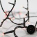 100 Χριστουγεννιάτικα λαμπάκια LED με επέκταση και αντάπτορα εκατό σε σειρά με κόκκινο φως | Eurolamp | 600-11333